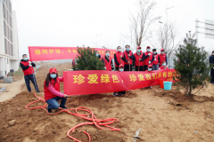 【精神文明建設】擁抱春天 播種綠色│鄭投產業(yè)園組織開展3·12植樹護綠志愿活動